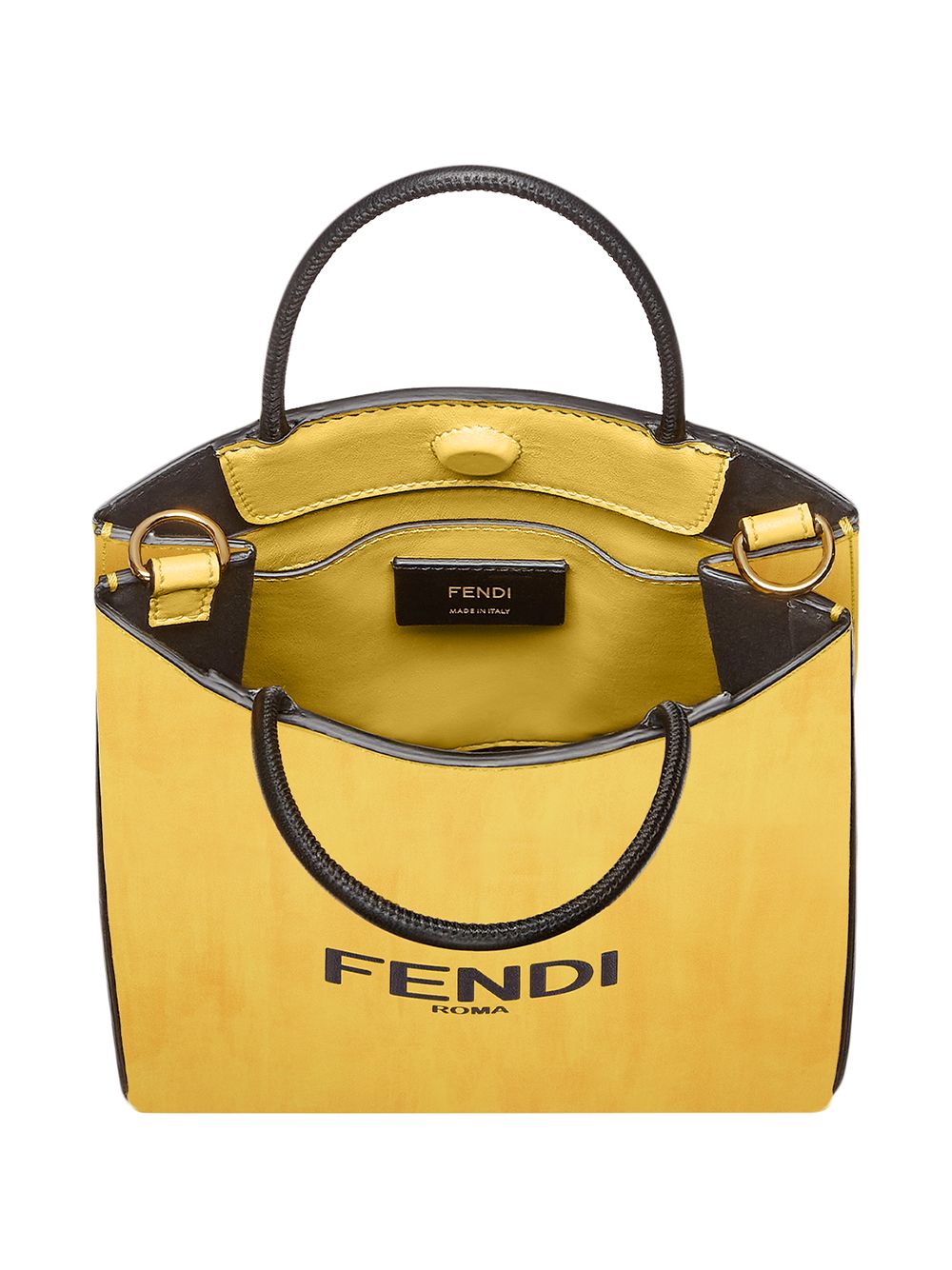 фото Fendi маленькая сумка-шопер с логотипом