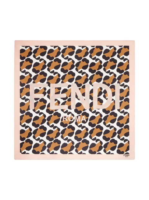 fendi leopard print scarf