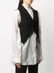 Ann Demeulemeester صديري قصير برباط أمامي