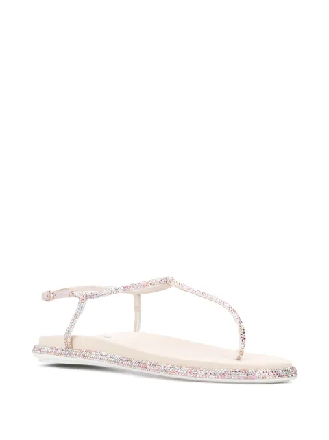 RenÃ© Caovilla Diana rhinestone-embellished Thong Sandals - Farfetch