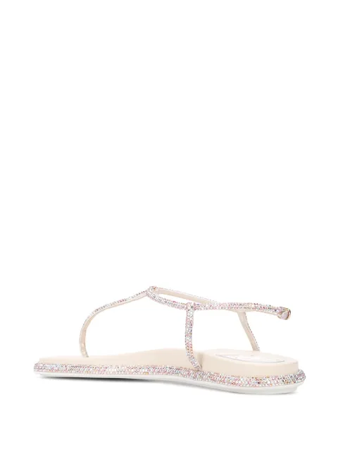 RenÃ© Caovilla Diana rhinestone-embellished Thong Sandals - Farfetch