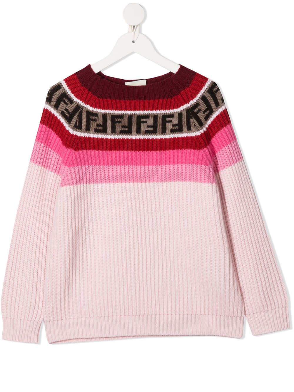 фото Fendi kids intarsia-knit jumper