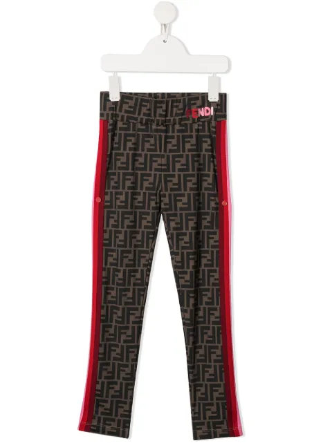 Fendi Kids ليغينغ مطبوع 'زوكا'