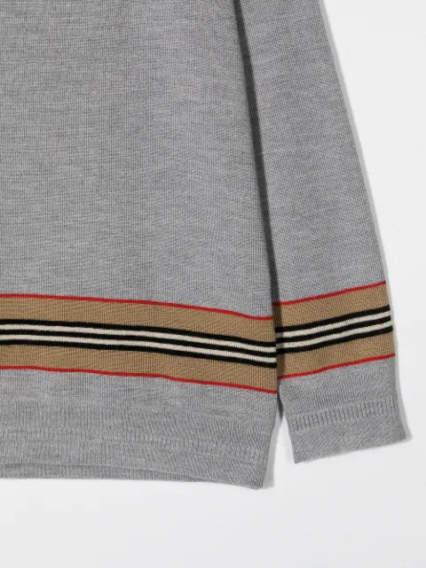 Burberry Kids Icon Stripe Panel Jumper Farfetch Burberry Kids Icon Stripe Panel Jumper Farfetch