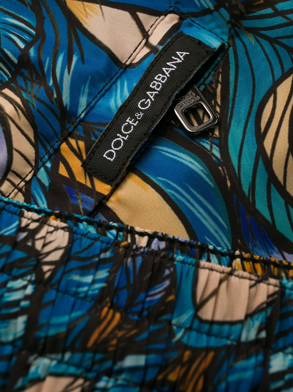 фото Dolce & gabbana peacock-feather print swim shorts