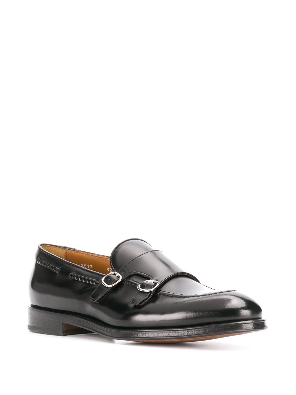 фото Doucal's monk strap leather shoes