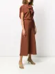 colville ruched flared midi dress