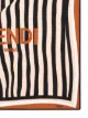 Fendi logo print silk scarf