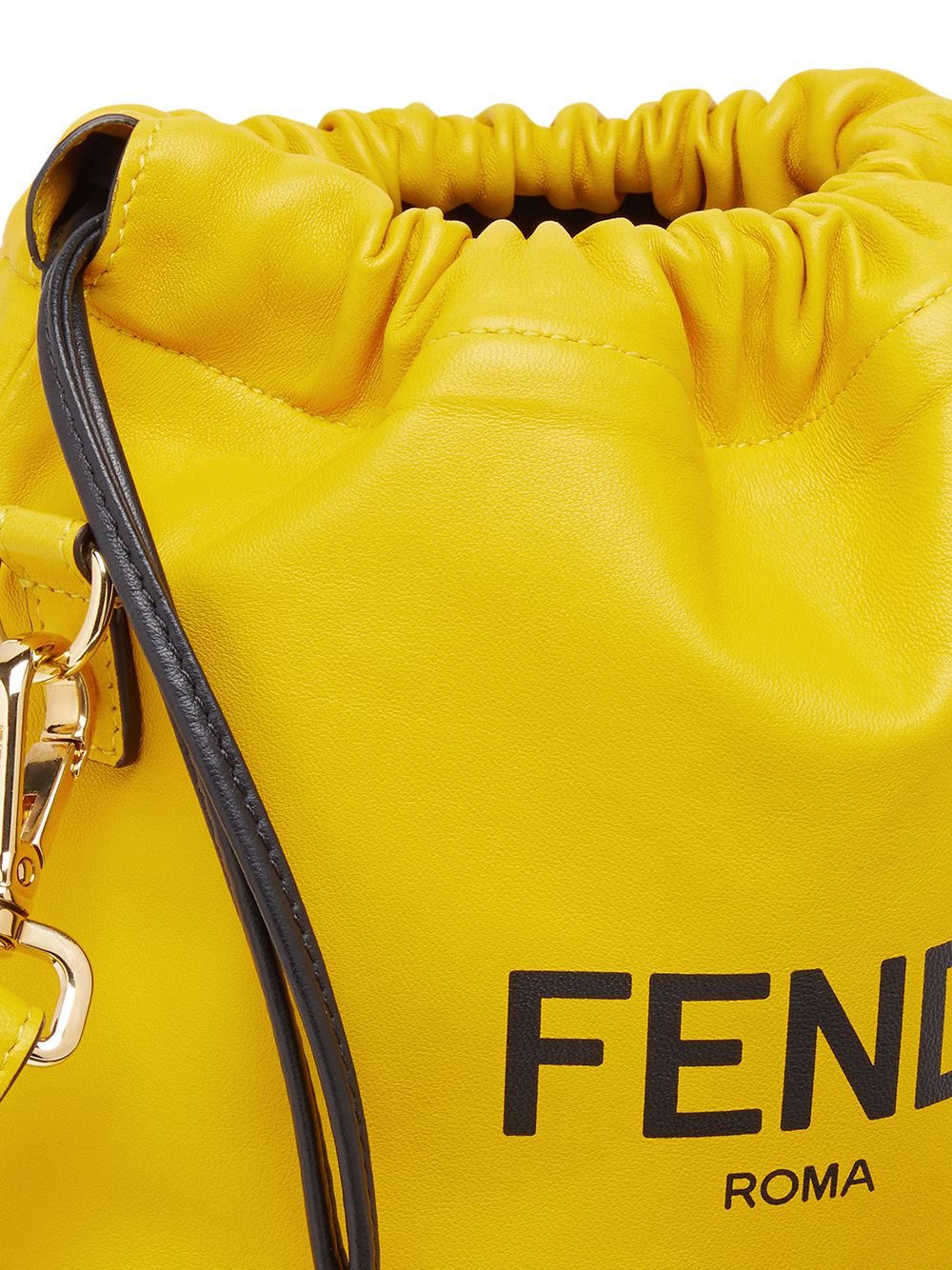 фото Fendi сумка на плечо с кулиской и логотипом