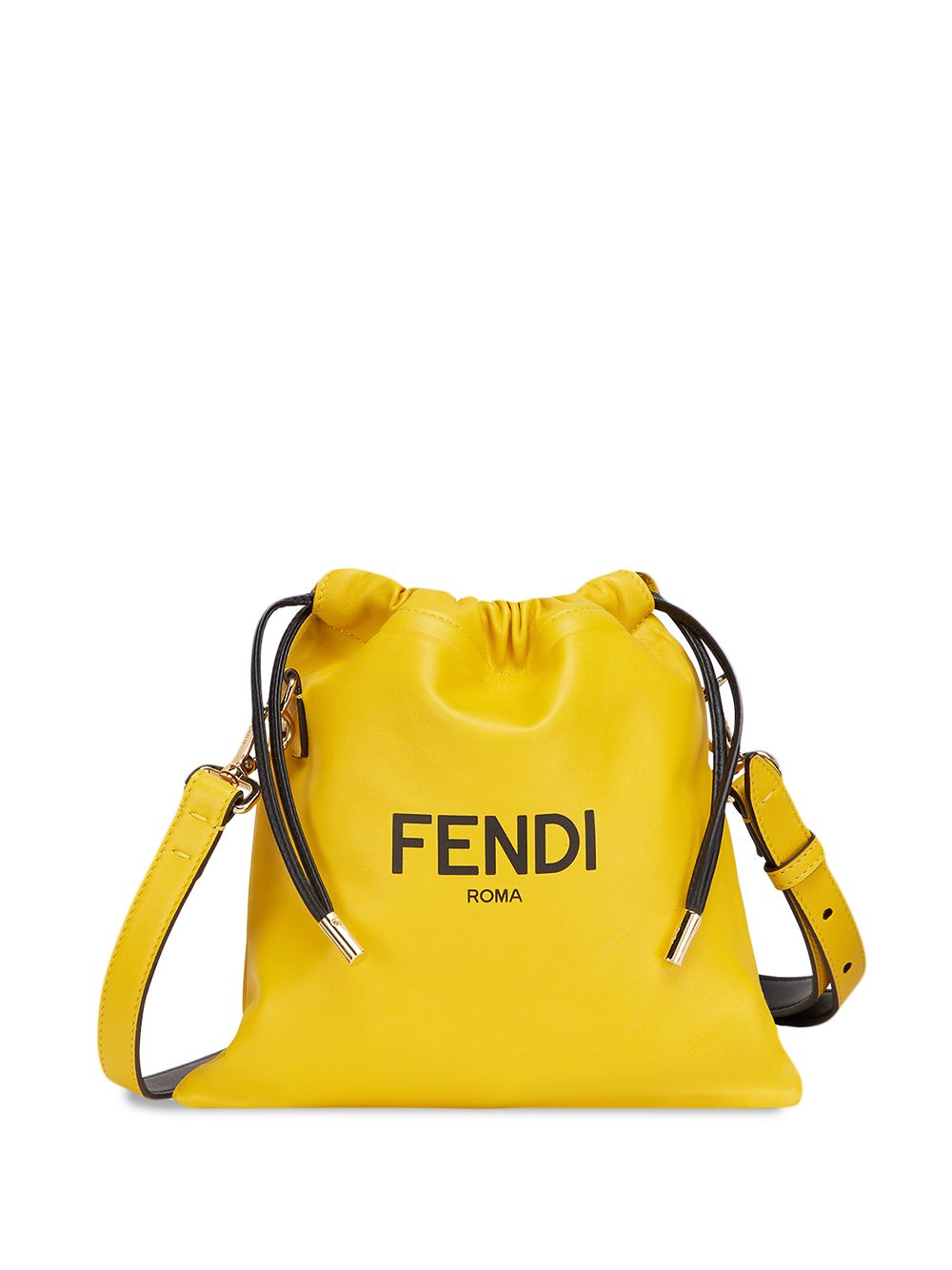 фото Fendi сумка на плечо с кулиской и логотипом