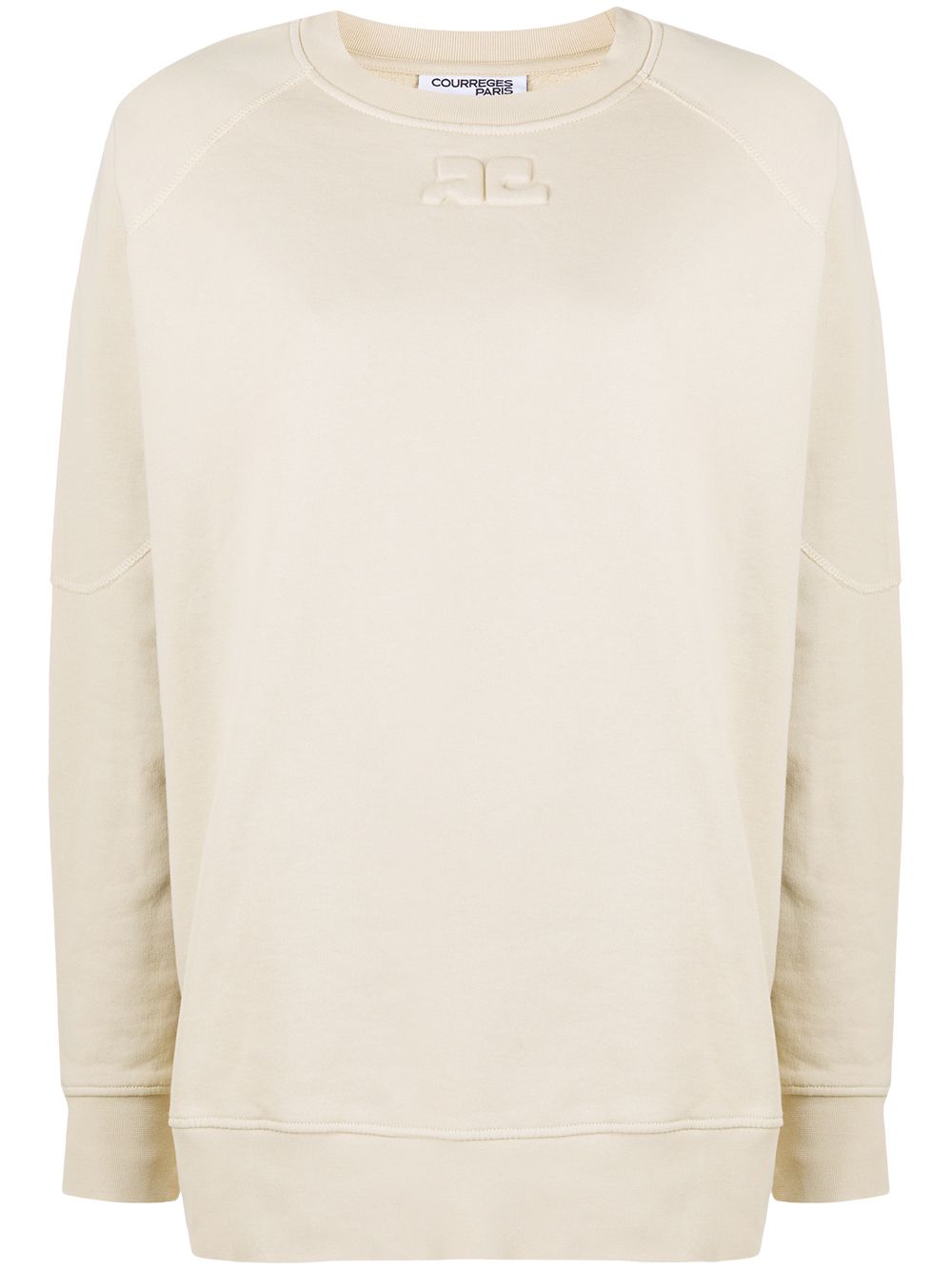 фото Courrèges long sleeve embroidered logo jumper