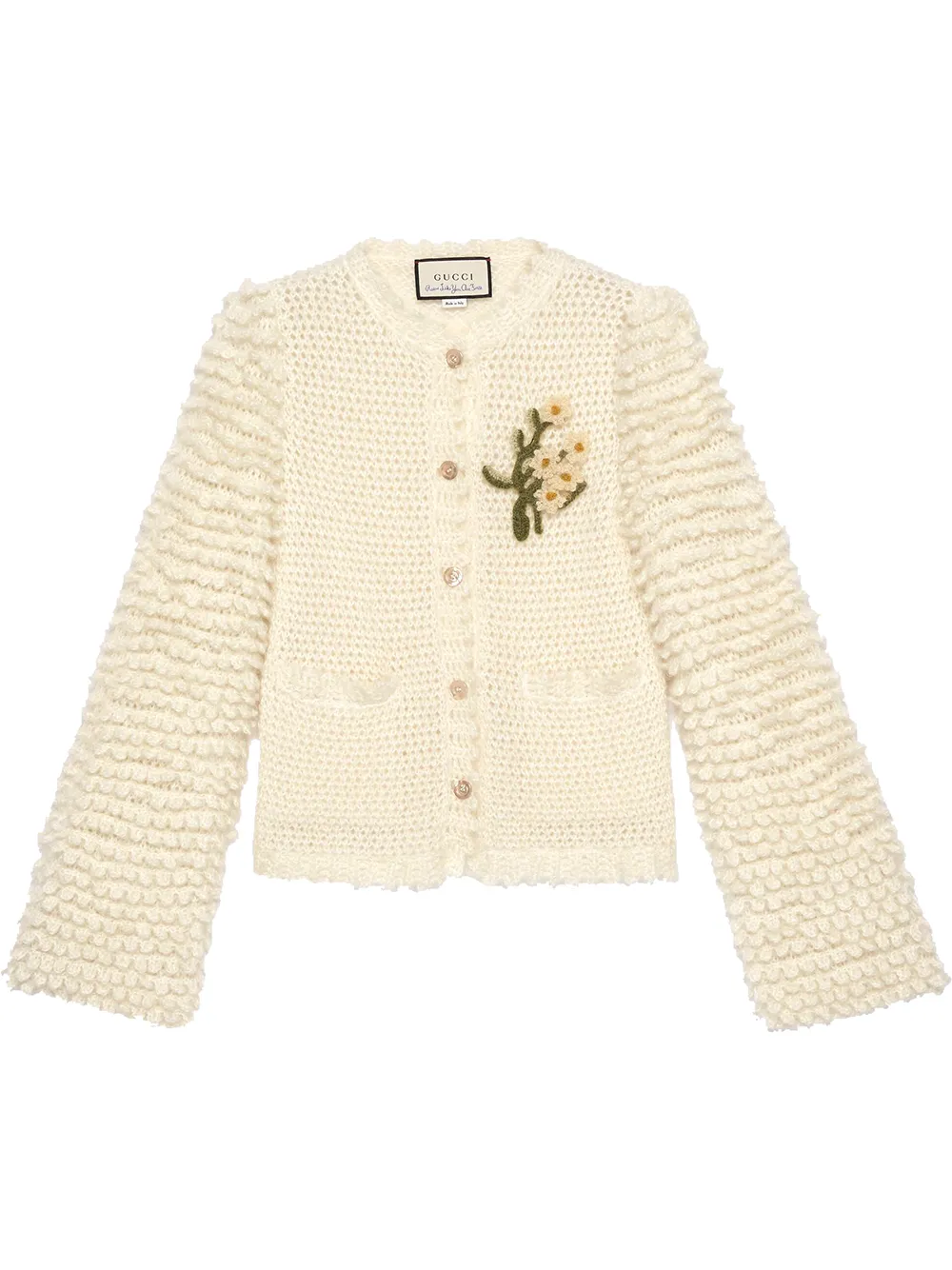 floral knitted cardigan