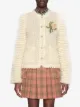 Gucci crochet-flower knitted cardigan