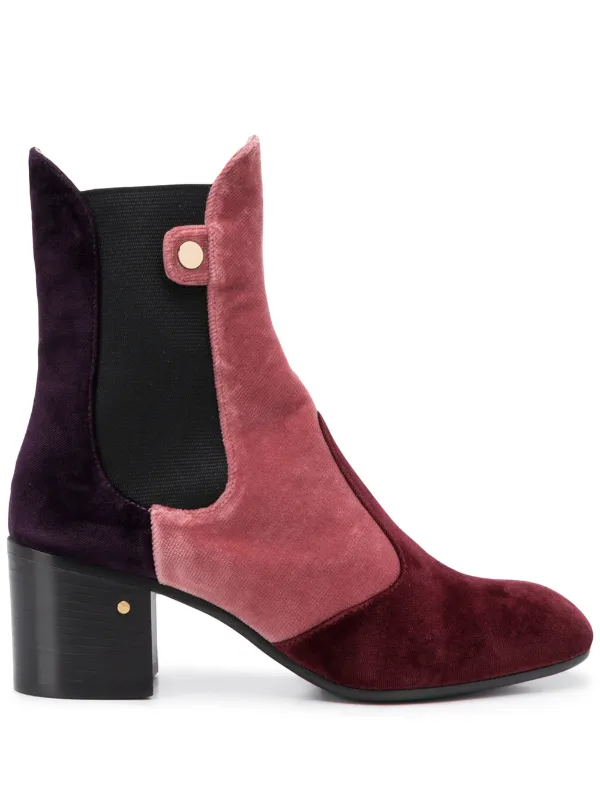 ankle booties block heel