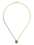 Aurelie Bidermann 18kt yellow gold tsavorite bouquet pendant necklace