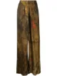 Image 1 of Uma Wang abstract-print wide-leg trousers