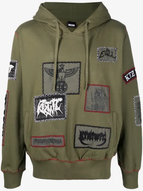 KTZ patch-detailed drawstring hoodie