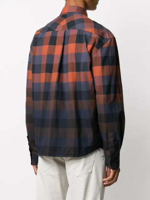 Kenzo Gradient Plaid Shirt - Farfetch