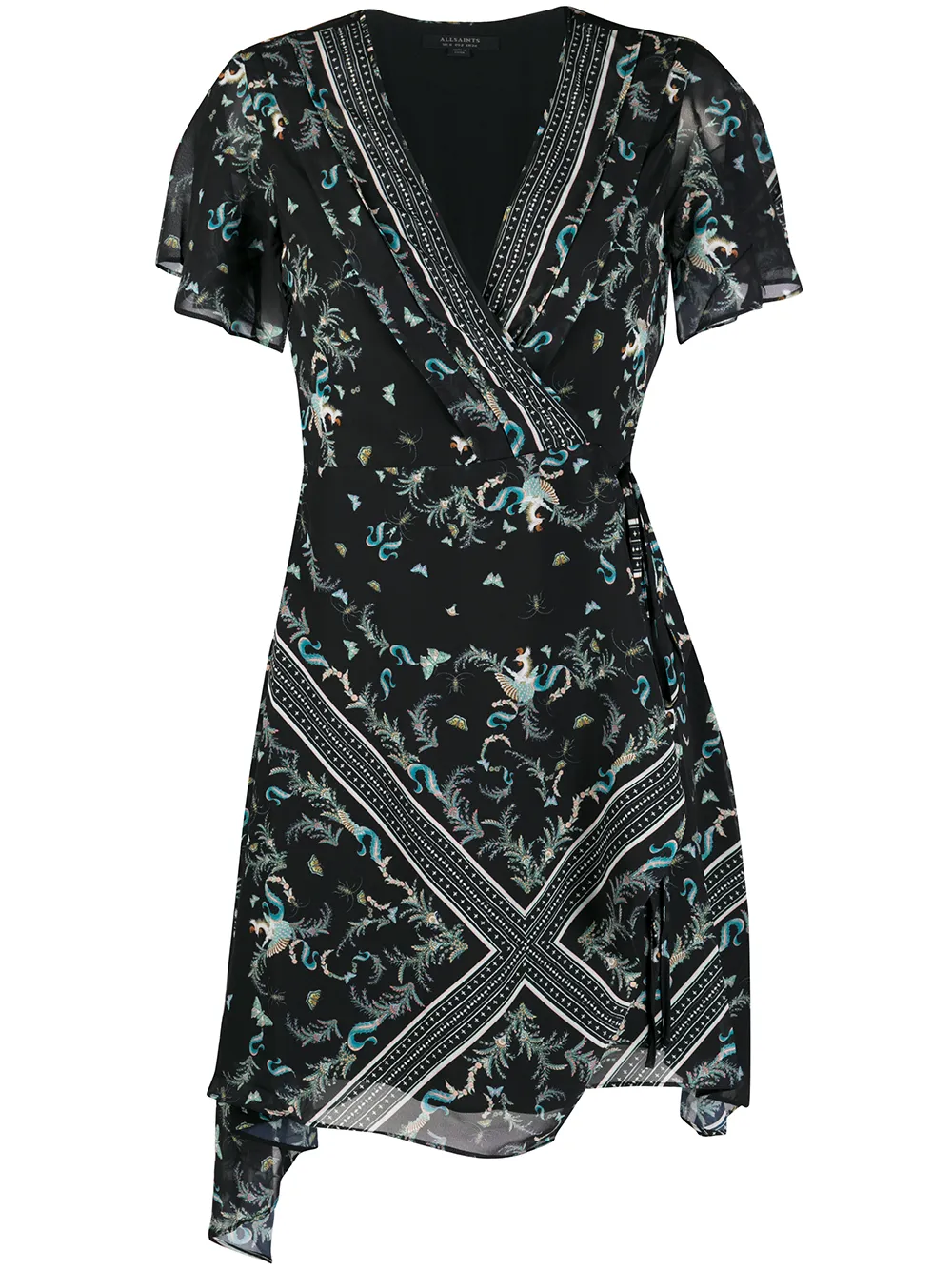 ALLSAINTS FLORAL MINI DRESS