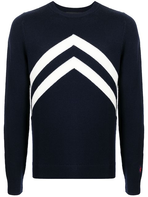 Perfect Moment chevron-print merino jumper