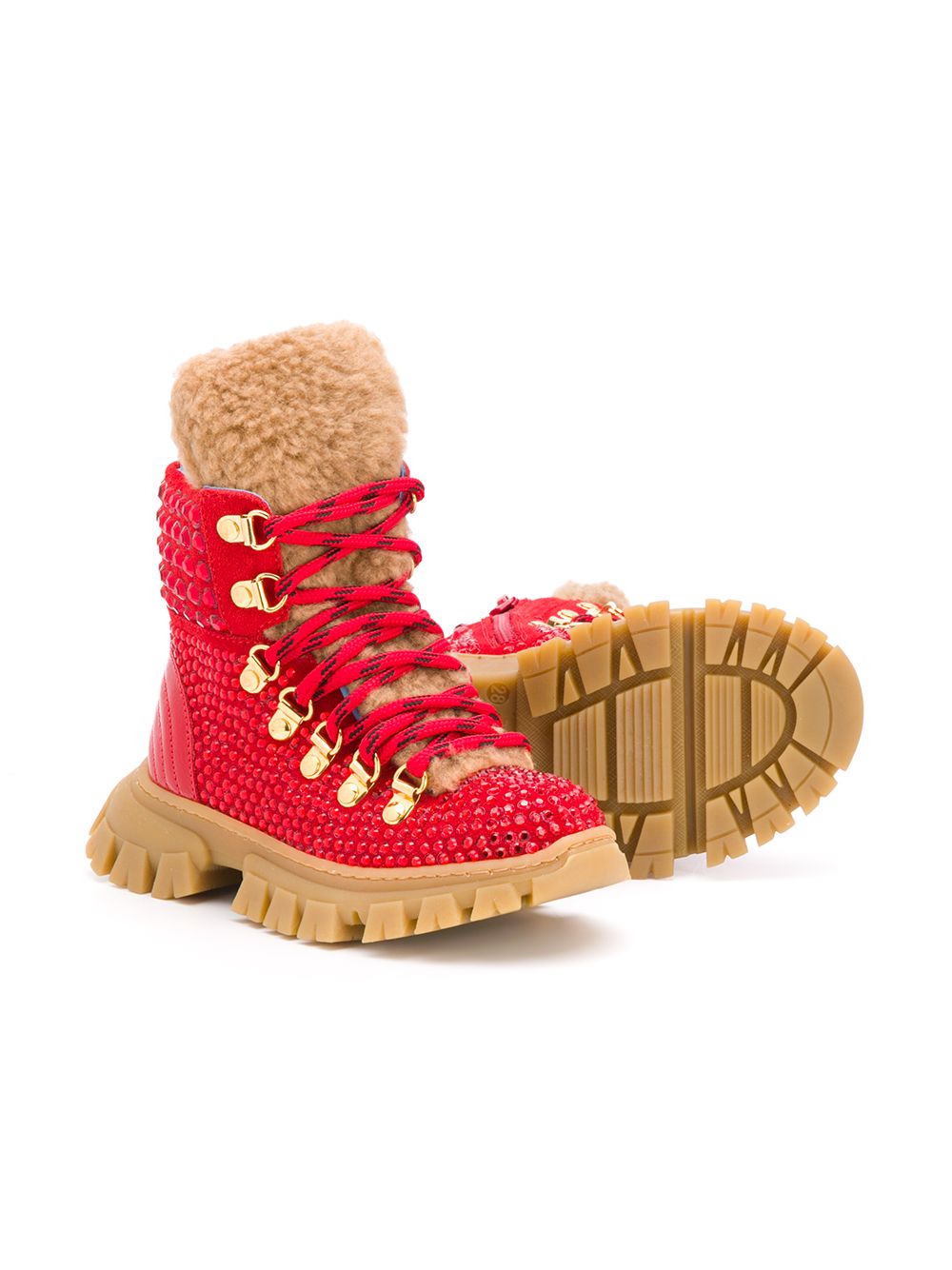 фото Mi mi sol shearling-lined snow boots