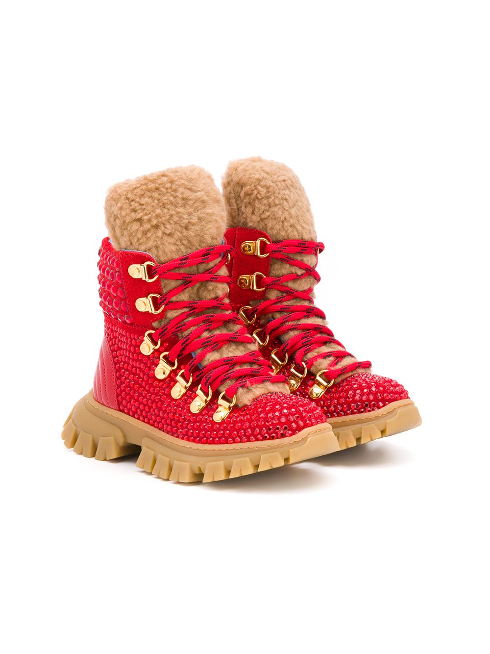 фото Mi mi sol shearling-lined snow boots