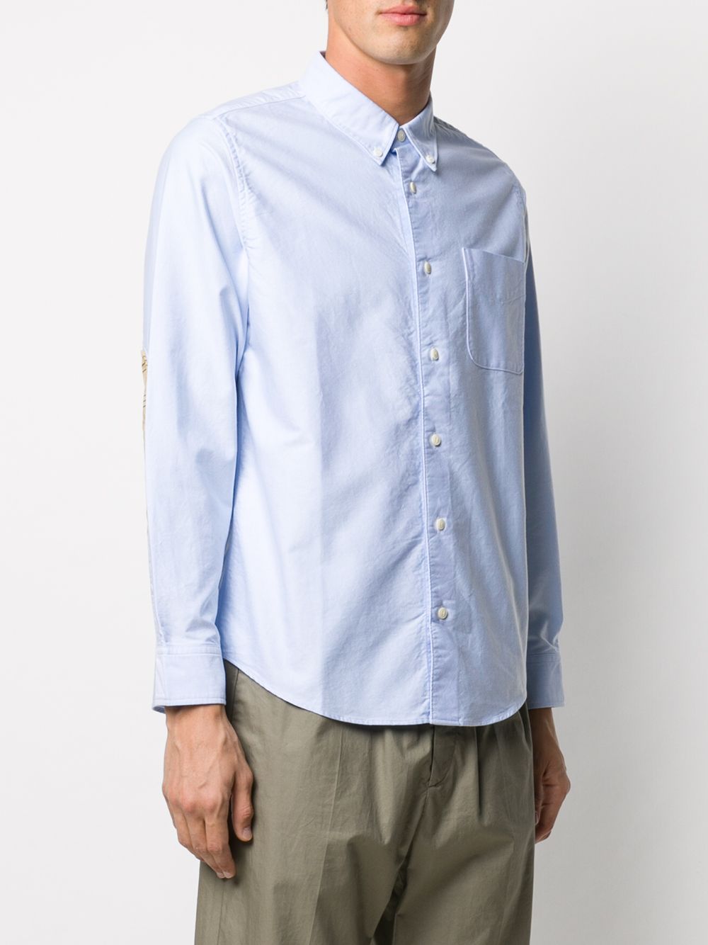 фото Visvim elbow-patch cotton shirt