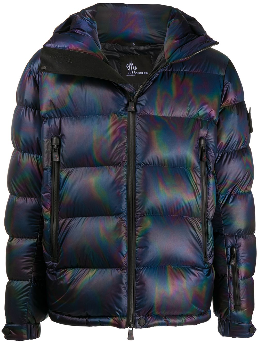 фото Moncler grenoble пуховик с голографическим эффектом