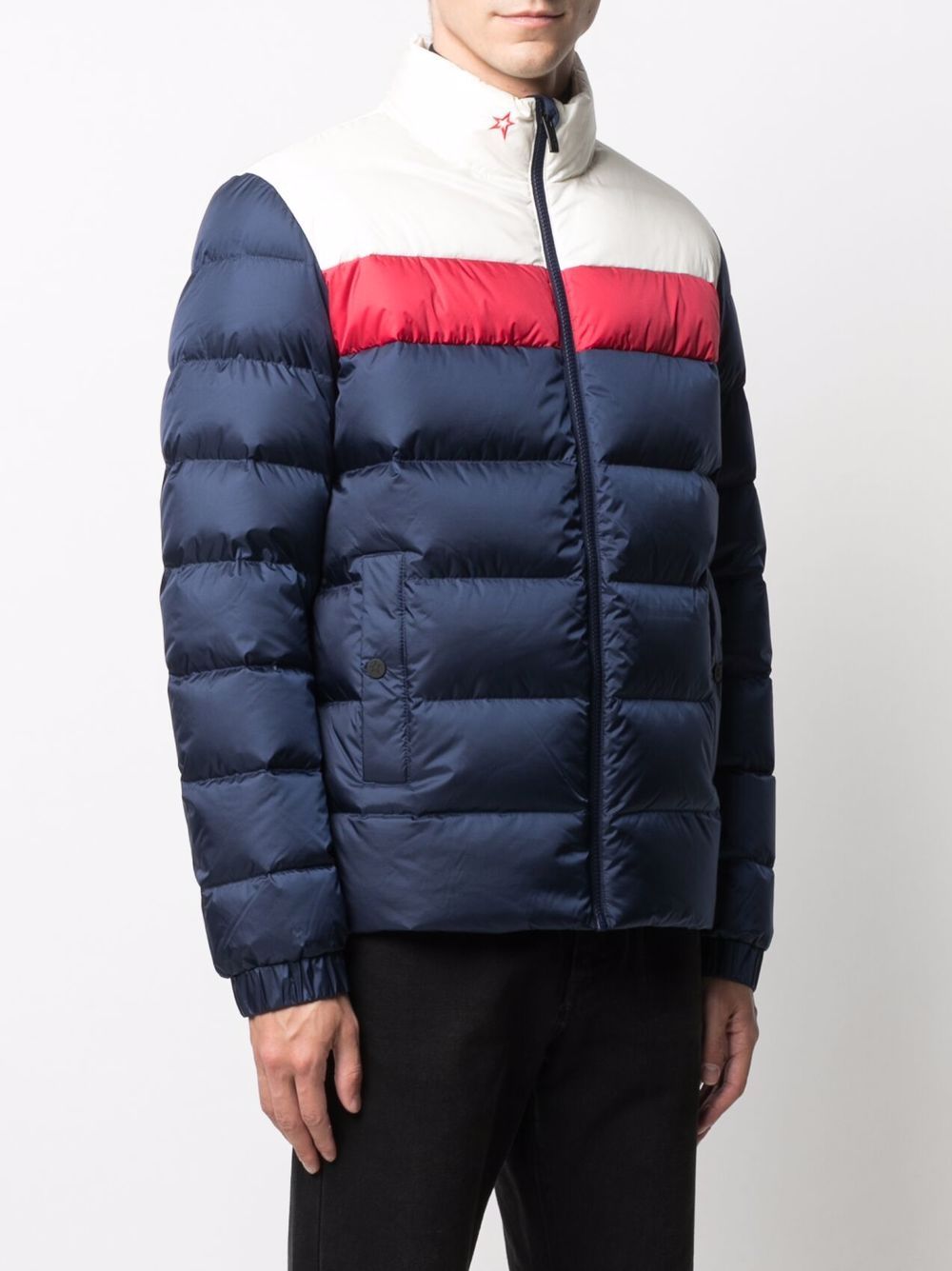 Shop Perfect Moment colour-block puffer jacket with Express Delivery ...