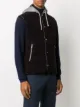 Eleventy hooded corduroy padded gilet