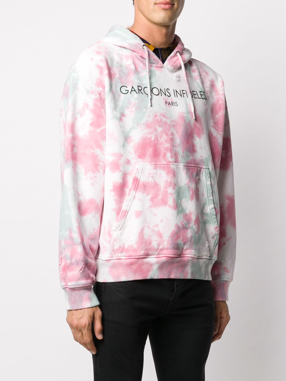 фото Garçons infidèles tie dye print hoodie