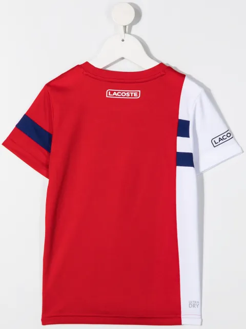 lacoste colour block t shirt