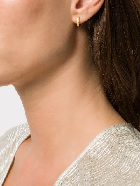 9kt gold hoop earrings