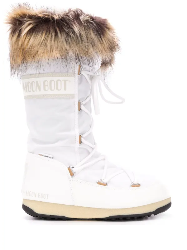 white fur lined boots