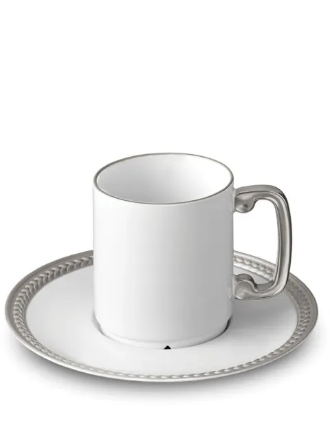 L'Objet Soie Tressée espresso cup and saucer (set of 6)