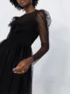 RedValentino فستان متوسط الطول بطبعة منقطة