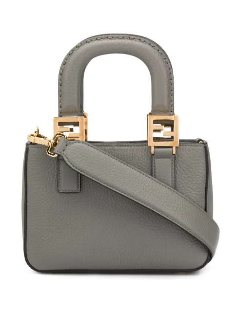 FENDI mini sac à main à détails FF
