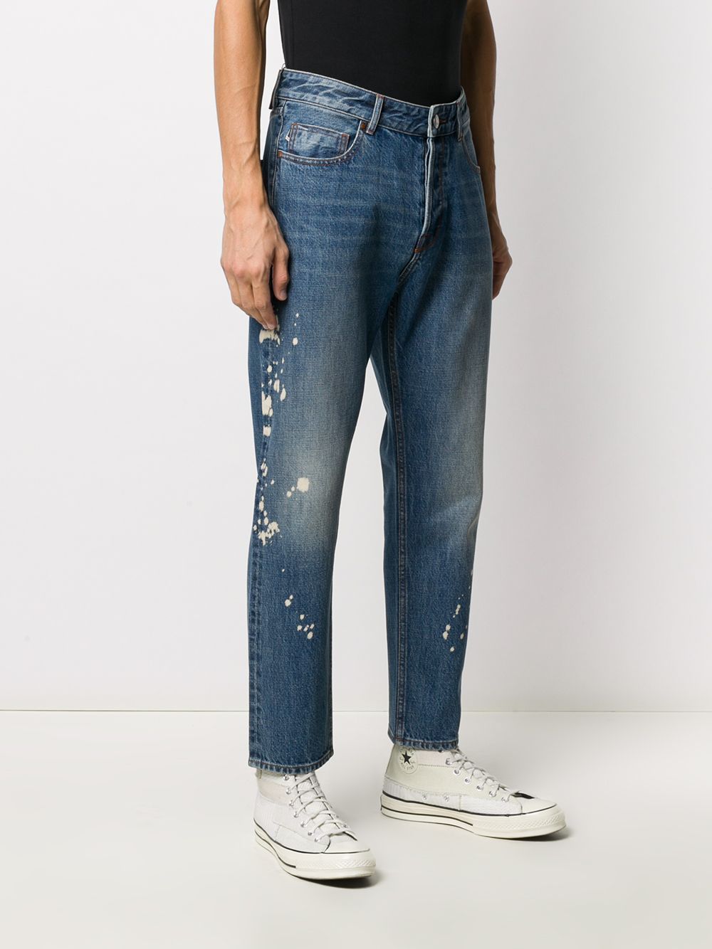 Emporio Armani Paint Splatter Jeans - Farfetch