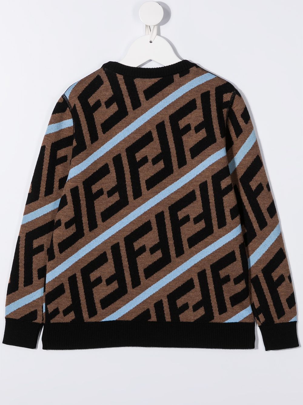 фото Fendi kids ff intarsia jumper