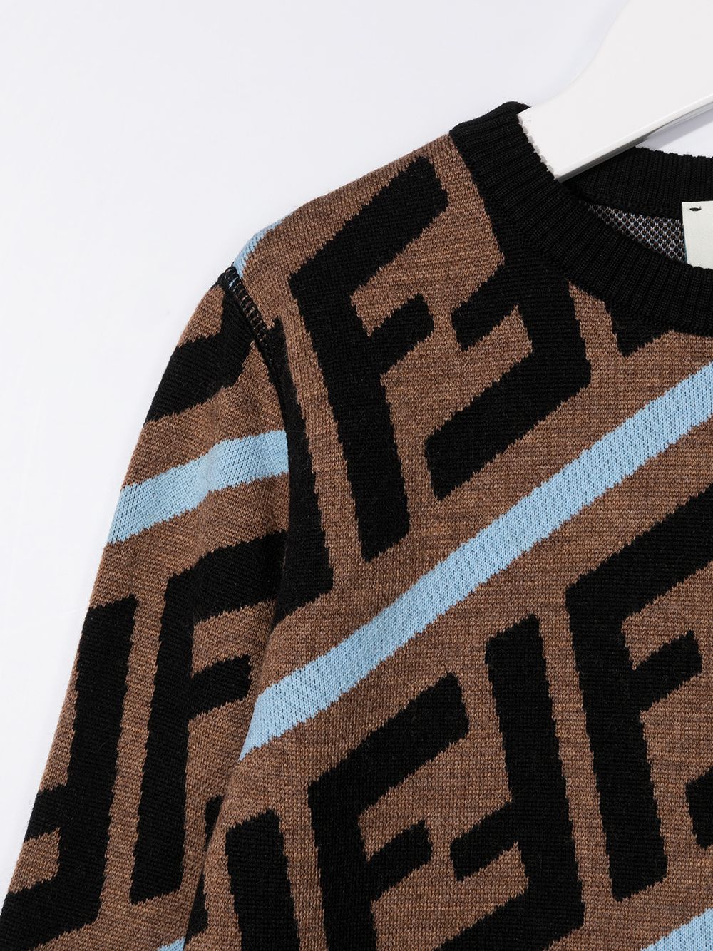 фото Fendi kids ff intarsia jumper