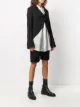 Ann Demeulemeester بليزر مضلع بصف أزرار