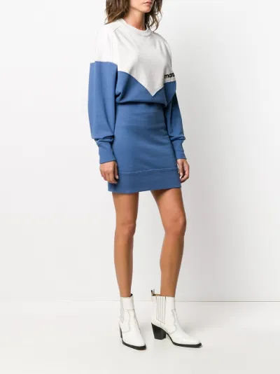 color-block sweater dress 