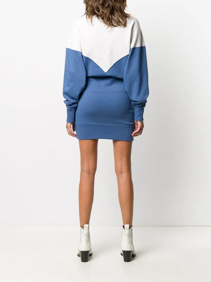 color-block sweater dress 