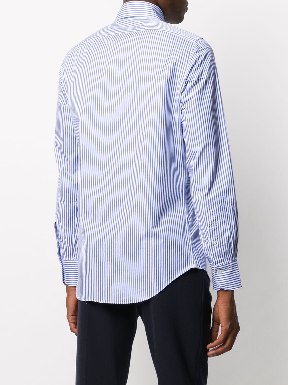 фото Finamore 1925 napoli striped long-sleeved t-shirt