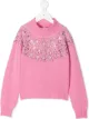 Image 1 of Ermanno Scervino Junior crystal patterned jumper