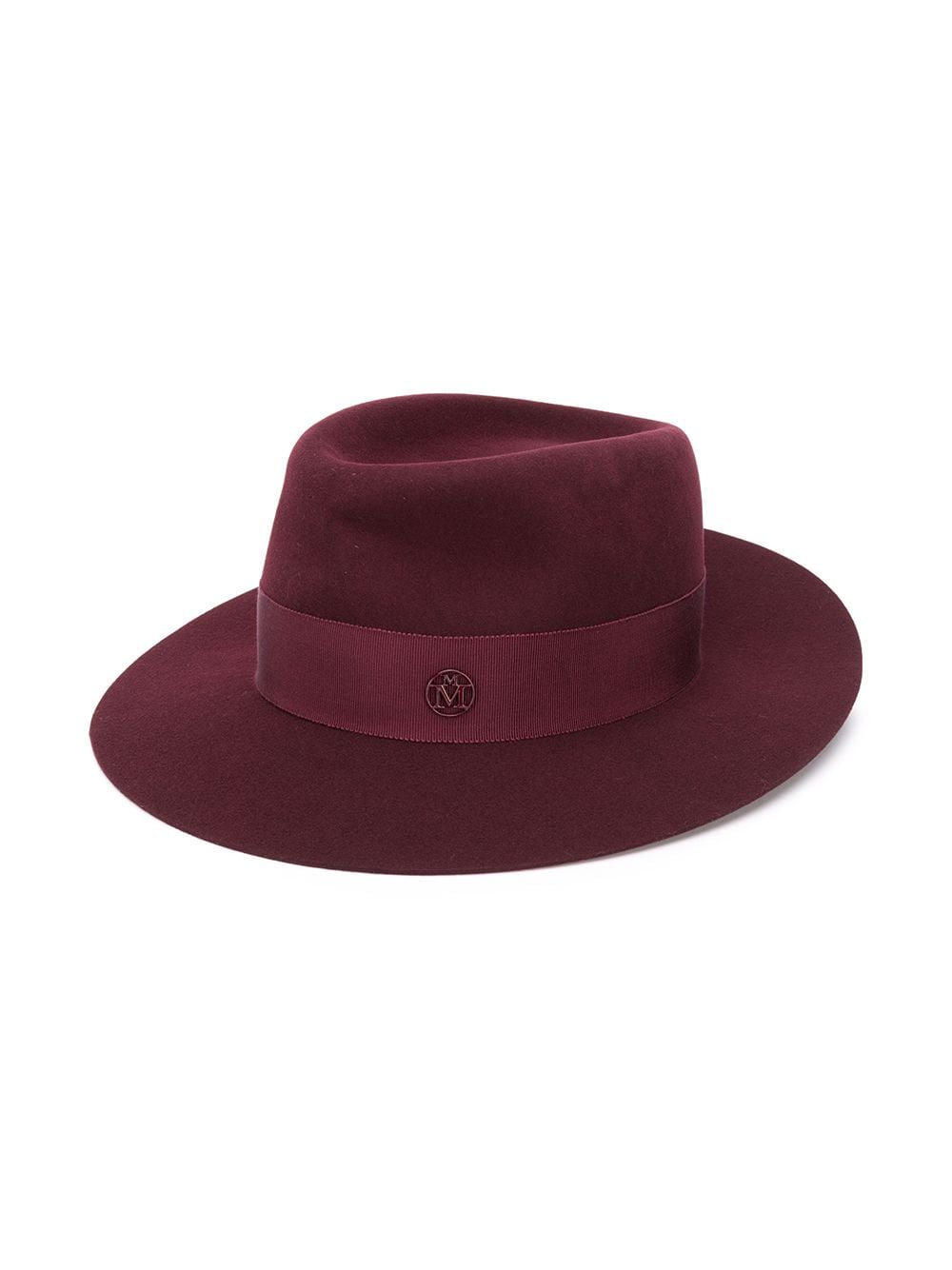 Shop Maison Michel André Felt Fedora Hat In Red