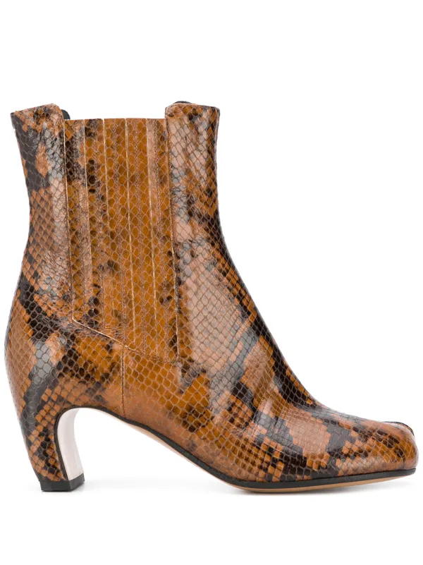 maison margiela snakeskin boots