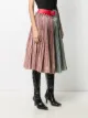 Chopova Lowena two-tone gingham pleated skirt