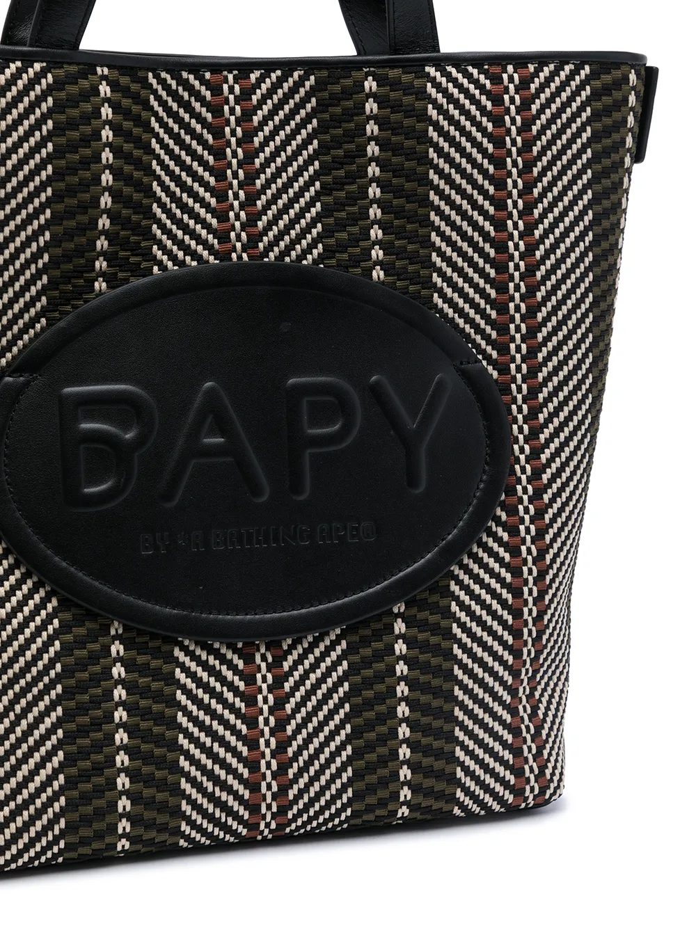 фото Bapy by *a bathing ape® сумка-тоут с нашивкой-логотипом