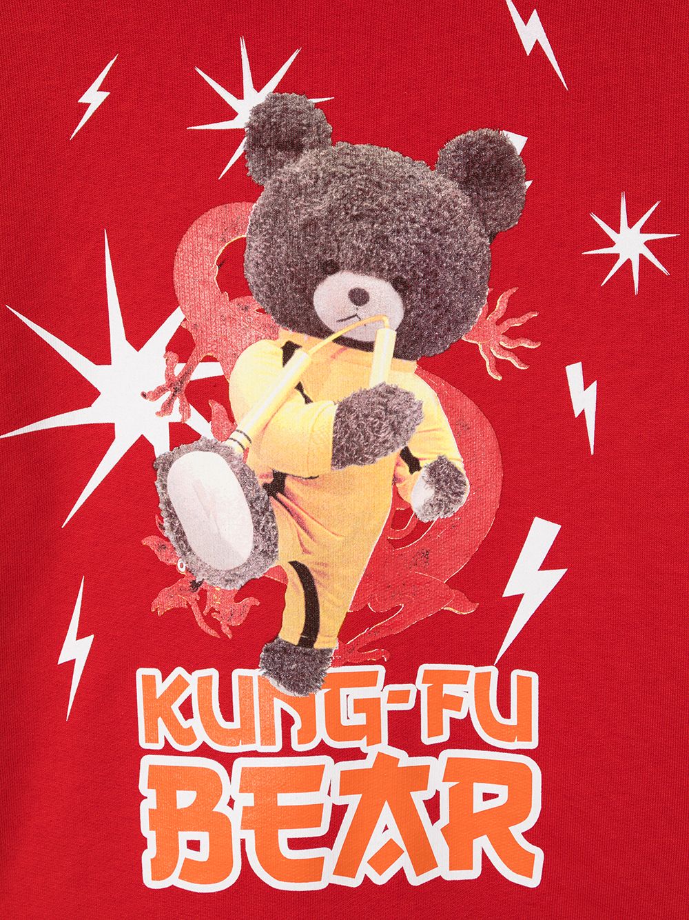 фото Neil barrett kids толстовка kung-fu bear